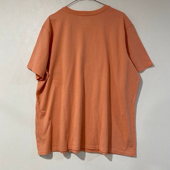 Carhartt Pocket T-Shirt 2X Loose Fit Orange Workwear Logo Tee Mens - Picture 2 of 9